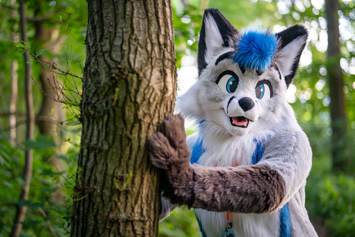 I found a treeeeeee!

#FursuitFriday 

📸 <a href="/DarteriRoo/">🟦☁️Darteri Roo 💙💛</a>
