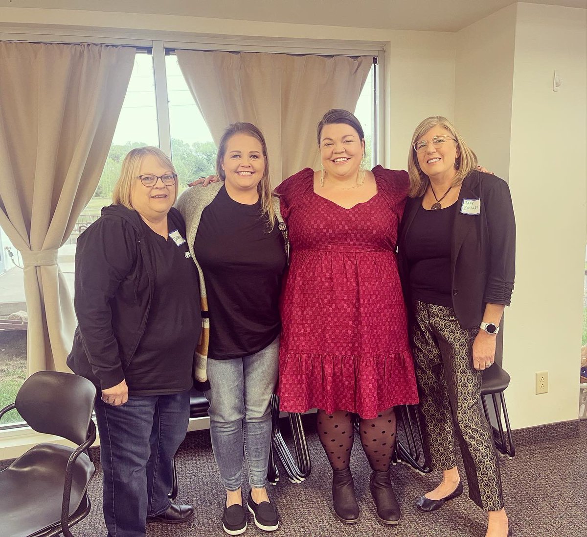 TabathaRosproy's tweet photo. I had the best day with @ksheadstart in Salina yesterday! I got to see my old buddies from my first teaching job, and meet THE @apetersenks in real life!! #ntoy20 #KPIRC https://t.co/llEe8Esc8R