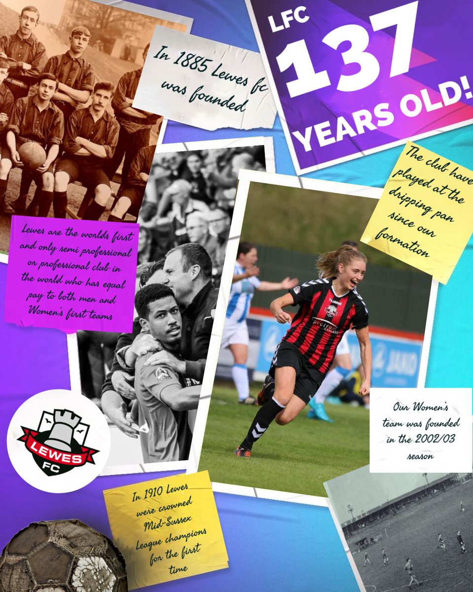 137th birthday for us! 😄

From 23rd September, 1885 when we were founded at @royaloaklewes to today. 

Thank you to everyone who have cheered for, volunteered for and supported us all these years. 🔴⚫️

#COYR