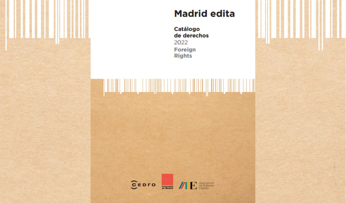 EditoresMadrid's tweet photo. .@editoresmadrid publica el Catálogo de Derechos 2022 #Madridedita, una muestra de la riqueza editorial madrileña que recoge 225 títulos de cerca de 80 editoriales.
Además del formato papel, también se puede consultar y descargar aquí 👉 https://t.co/RmW2ulaqQ7 https://t.co/bpFaYj03SB