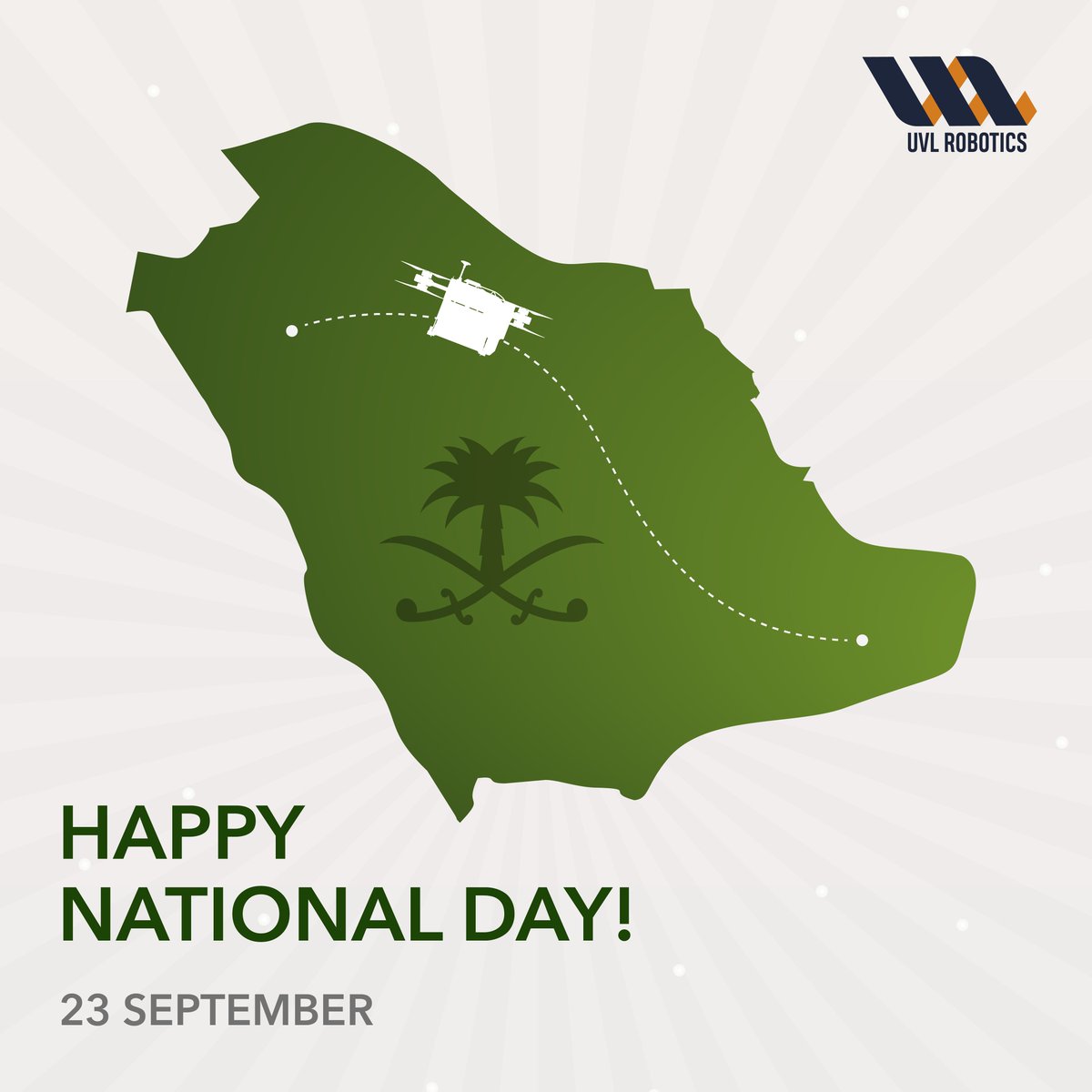Today is Saudi Arabia National day! UVL Robotics wishes all Saudi people happy National day, abundant health and long life, as well as further progress and prosperity to the country. We promise you, soon our drones will start delivering your parcels!