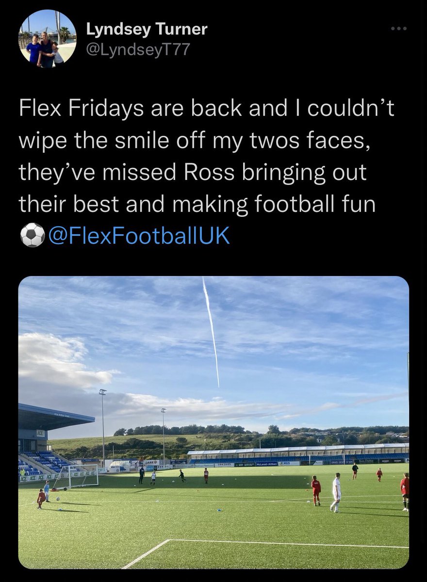 Fantastic feedback from last weeks #FlexFriday at Balmoral Stadium - thank you <a href="/LyndseyT77/">Lyndsey Turner</a> 

Was great to be back and we are on again TONIGHT! 5-6pm for players born 2011, 2012 &amp; 2013.

Book online: flexfootball.co.uk