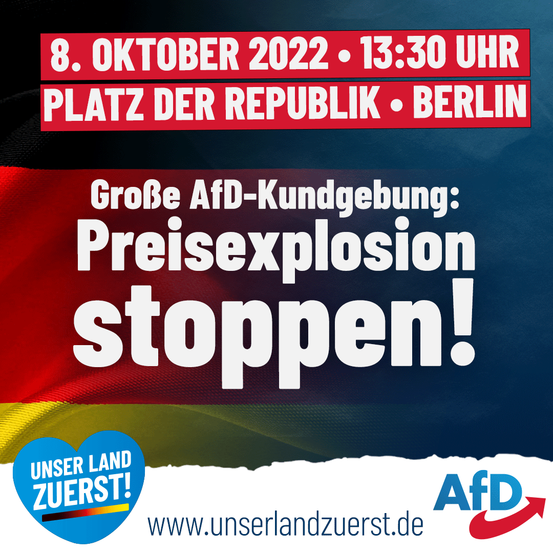 AfD on Twitter: "Nicht verpassen, jetzt schon in den Kalender eintragen