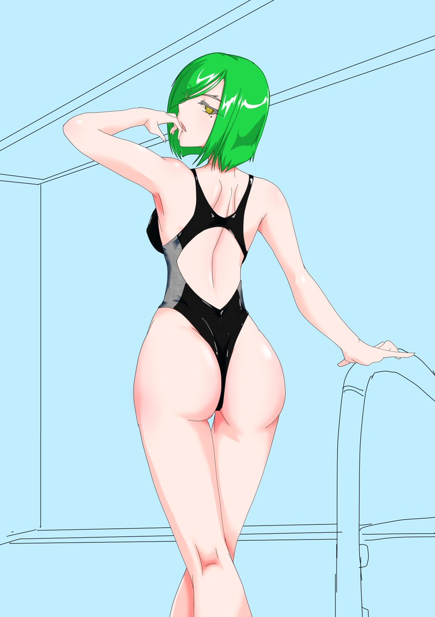 #夏が終わりそうだし今年描いた水着絵を貼ろう 千代部さんしかなかったね 