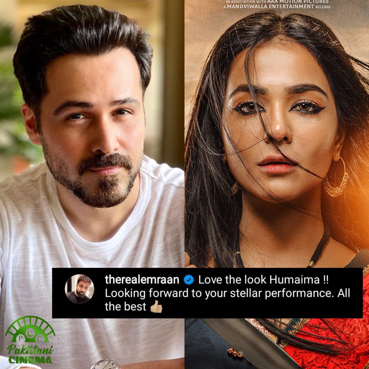 Rohit Singh (@rohitsi16142859) on Twitter photo Humaima Malick 's co-star and Bollywood Actor <a href="/emraanhashmi/">Emraan Hashmi</a> praises for Humaima 's character in upcoming action film
#TheLegendofmaulajatt
<a href="/HumaimaMalick/">HUMAIMA MALICK</a> <a href="/TheMahiraKhan/">Mahira Khan</a>
<a href="/_fawadakhan_/">Fawad Afzal Khan</a> <a href="/blashari/">Bilal Lashari</a> <a href="/iamhamzaabbasi/">Hamza Ali Abbasi</a> <a href="/AmmaraHikmat/">Ammara Hikmat</a>
#EmraanHashmi Humaima Malick 's co-star and Bollywood Actor <a href="/emraanhashmi/">Emraan Hashmi</a> praises for Humaima 's character in upcoming action film
#TheLegendofmaulajatt
<a href="/HumaimaMalick/">HUMAIMA MALICK</a> <a href="/TheMahiraKhan/">Mahira Khan</a>
<a href="/_fawadakhan_/">Fawad Afzal Khan</a> <a href="/blashari/">Bilal Lashari</a> <a href="/iamhamzaabbasi/">Hamza Ali Abbasi</a> <a href="/AmmaraHikmat/">Ammara Hikmat</a>
#EmraanHashmi