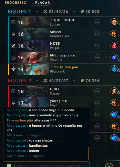 ginhocarvalho's tweet photo. @RiotGamesBrasil @LoLegendsBR  jogo de vocês virou isso ai ó https://t.co/NRaZjJ8mzF