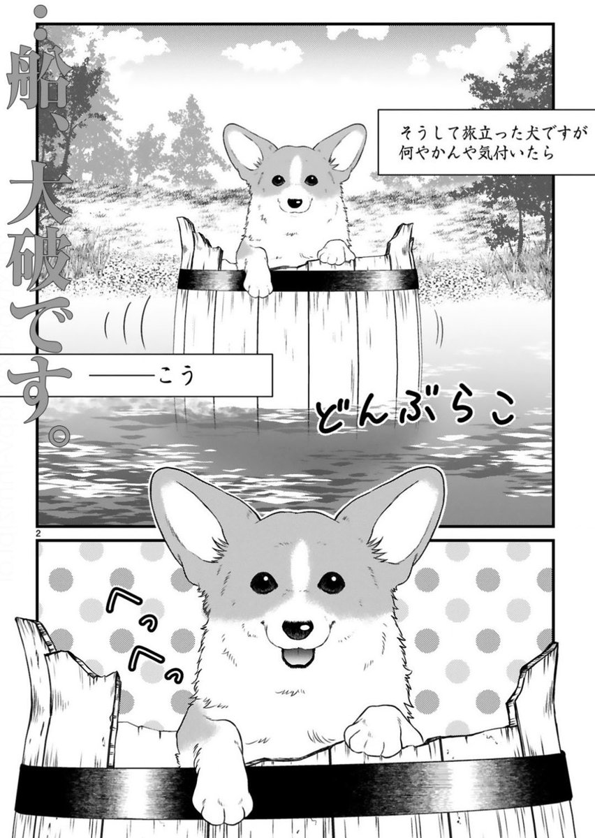 漂流したコーギーは、武士と出会う(1/2) 