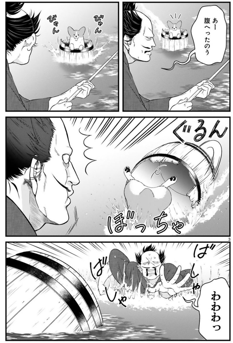 漂流したコーギーは、武士と出会う(1/2) 