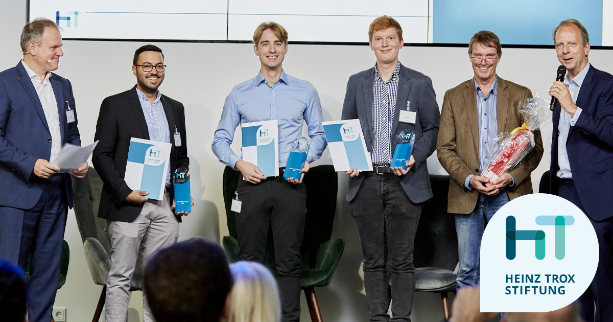 Max Berktold, Max Gand und Jonathan Ahmed erhielten für ihre Arbeiten den „Heinz Trox-Stiftungspreis 2022“, für: neuronale Netze und künstliche Intelligenz, Datenübertragung zwischen RLT-Anlagen sowie Strömungssimulation der Ausbreitung von virentragenden Aerosolen. #Wissenschaft