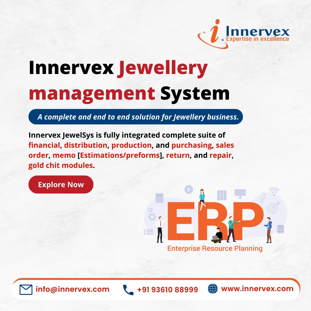 Innervex's tweet photo. Prepare your own balance sheet with Innervex Technology.
Phone: +91 936 088999
Email: info@innervex.com
Website: https://t.co/gI94w1nrQD
#software #balancesheet #businessrevenue #OnlineBilling #businessreport #jewellerysoftware #accounting #jewellerymanagement #software https://t.co/aeiXsGUfEc
