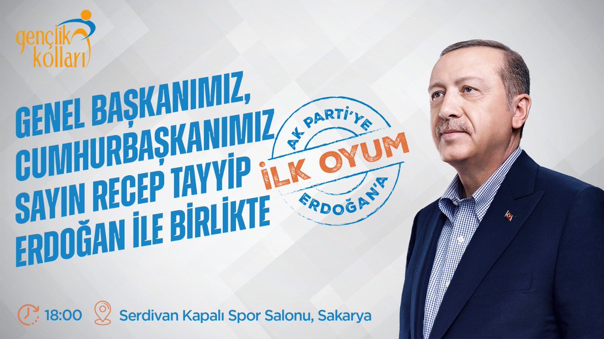 2023’e kadar İlk defa Oy Kullanacak Genç kardeşlerimiz ile 81 ilimizde yapacağımız İlk Oyum AK Parti’ye İlk Oyum Erdoğan’a buluşmalarına Cumhurbaşkanımız <a href="/RTErdogan/">Recep Tayyip Erdoğan</a> ile birlikte başlıyoruz.

AK Gençlik liderinin yanında, rüzgar gibi esecek 💪🏻