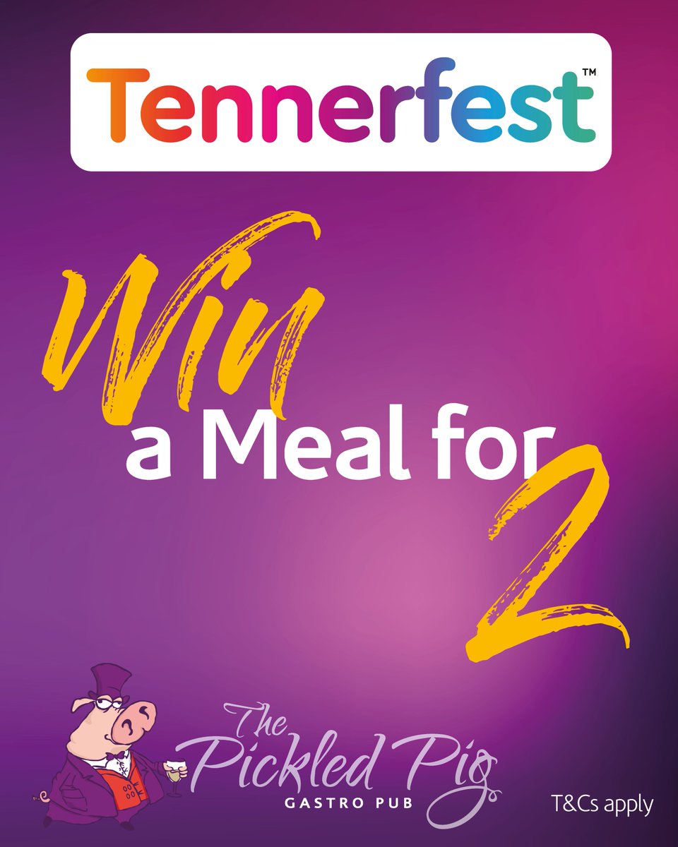 PickledPigGsy's tweet photo. Win a @tennerfest  for 2
It’s nearly that time again… This year marks the 25th year of the @tennerfest ! 

We have a meal for two up for grabs...

Like our page, share the post, tag in who you would bring for a chance to win.

Winner will be announced on Friday 30th September. https://t.co/wJnaXPXIPW