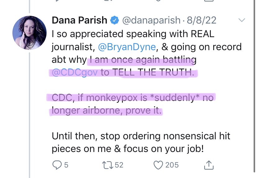 Truth. We should tweet for over a month about how the CDC lied about MonkeyPox not being airborne. 🤔