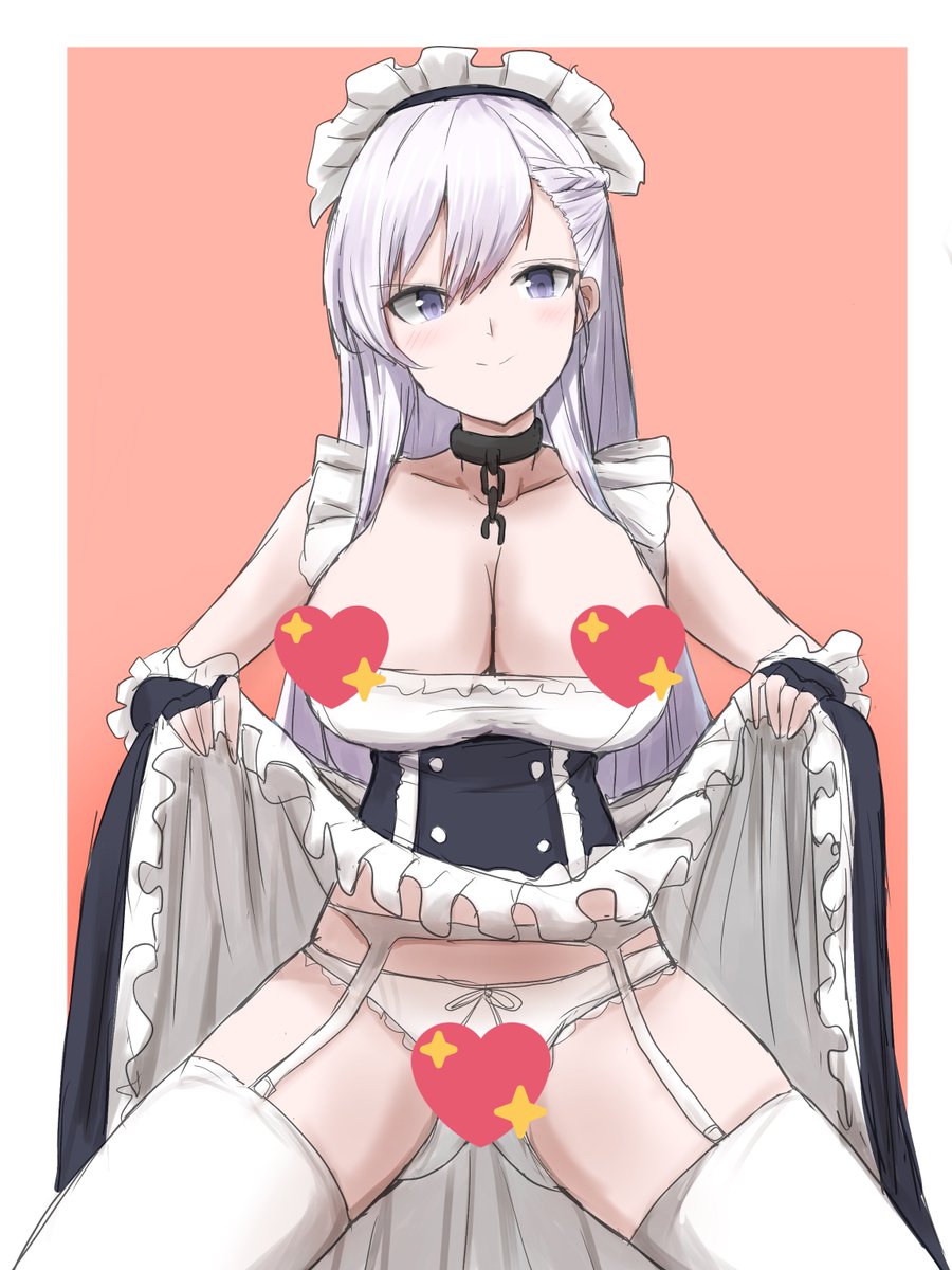 skebリクエストのアズレンのベルファストさんです。 