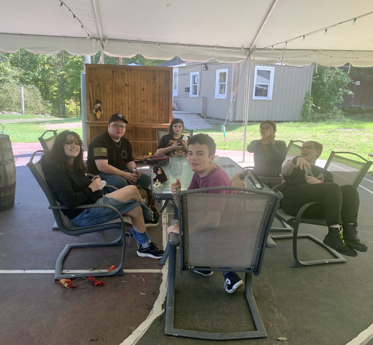 DBTrach's tweet photo. The CHS AHS spent Wednesday at #CampHerrlich team building and bonding! It was a great day for everyone! #CarmelConnections @TomFeliciottoJr @Carmelschools https://t.co/IoRaQ23j70