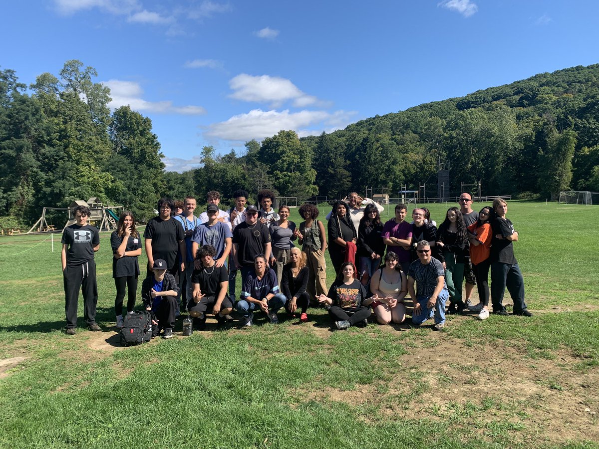 DBTrach's tweet photo. The CHS AHS spent Wednesday at #CampHerrlich team building and bonding! It was a great day for everyone! #CarmelConnections @TomFeliciottoJr @Carmelschools https://t.co/IoRaQ23j70