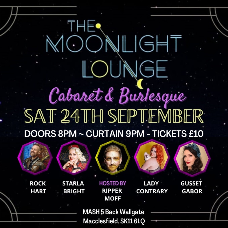 RipperMoff's tweet photo. Join me &amp; my fellow @roguemodelsuk, the multi-award winning #BadBoy of #Burlesque, @MisterRockHart @LoungeMoonlight tomorrow from 8pm @mashgurutweets in #Macclesfield https://t.co/lrcWXpNujv