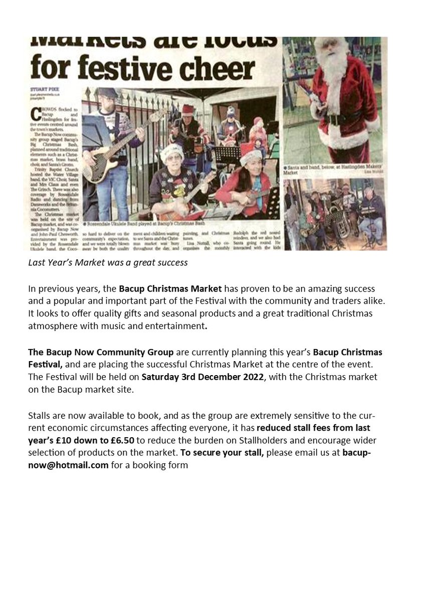 PeteSweetmore's tweet photo. Book your stall TODAY!!  Lots more happening as well... watch this space.... https://t.co/BENEJ8HVB2