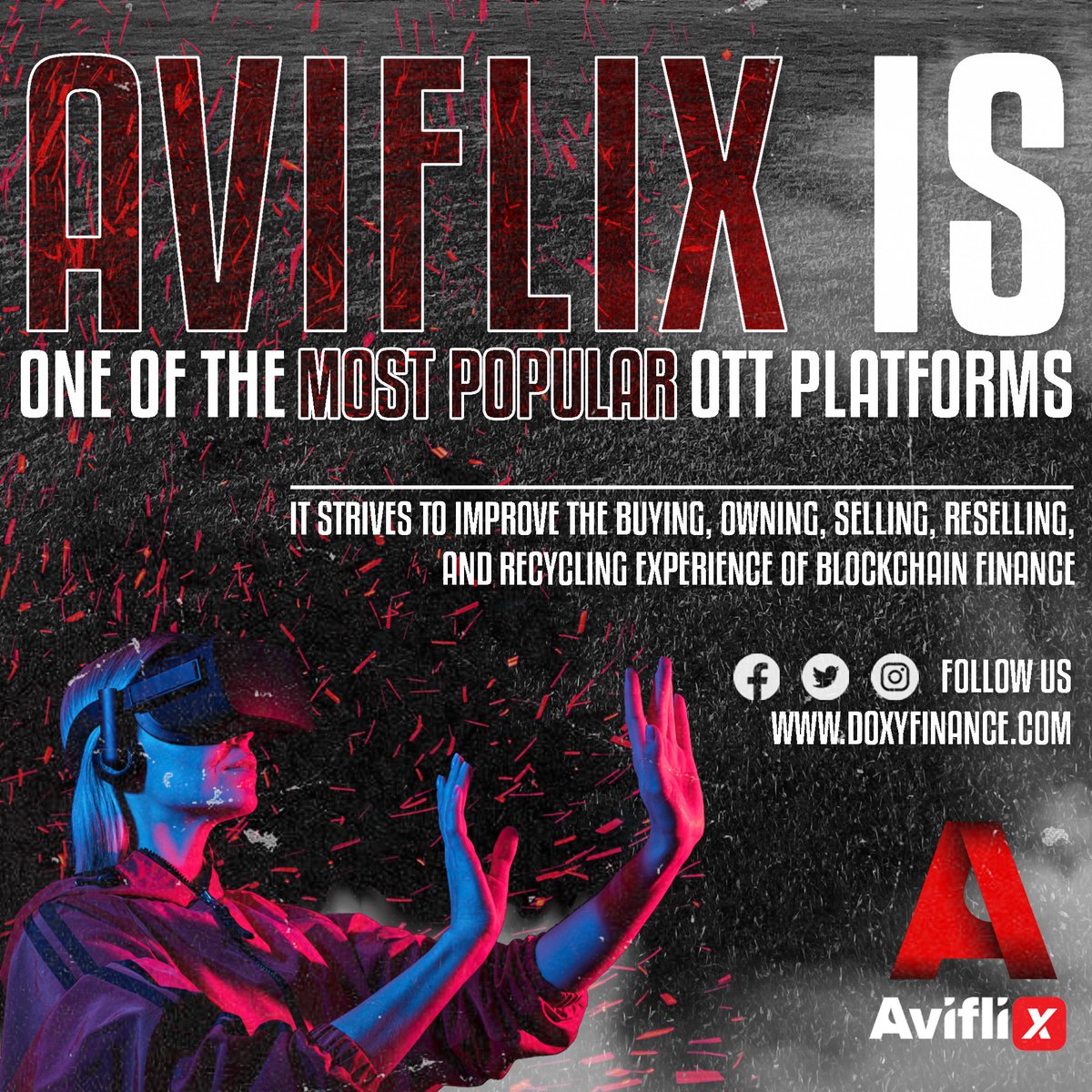 Aviflixofficial's tweet photo. Aviflix is one of the most popular OTT platforms and It strives to improve the buying, owning, selling, reselling, and recycling experience of blockchain finance.

✅Register Today👉https://t.co/1uUOSQgA47

#smartcontract #blockchain #crypto #DeFi #NFT #OTTPlatform #Ecosystem https://t.co/zD2kL3SEbf