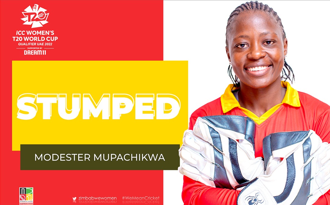 zimbabwewomen's tweet photo. #Qualificationdecider | WICKET
Amy Hunter st Modester Mupachikwa b Audrey Mazvishaya 19
Ireland 56-2 after 8.5 overs
Live streaming ๐
https://t.co/1PxMMuGhGCโฆ
#ZIMWvIREW | #LadyChevrons https://t.co/dgAf34Pkt7