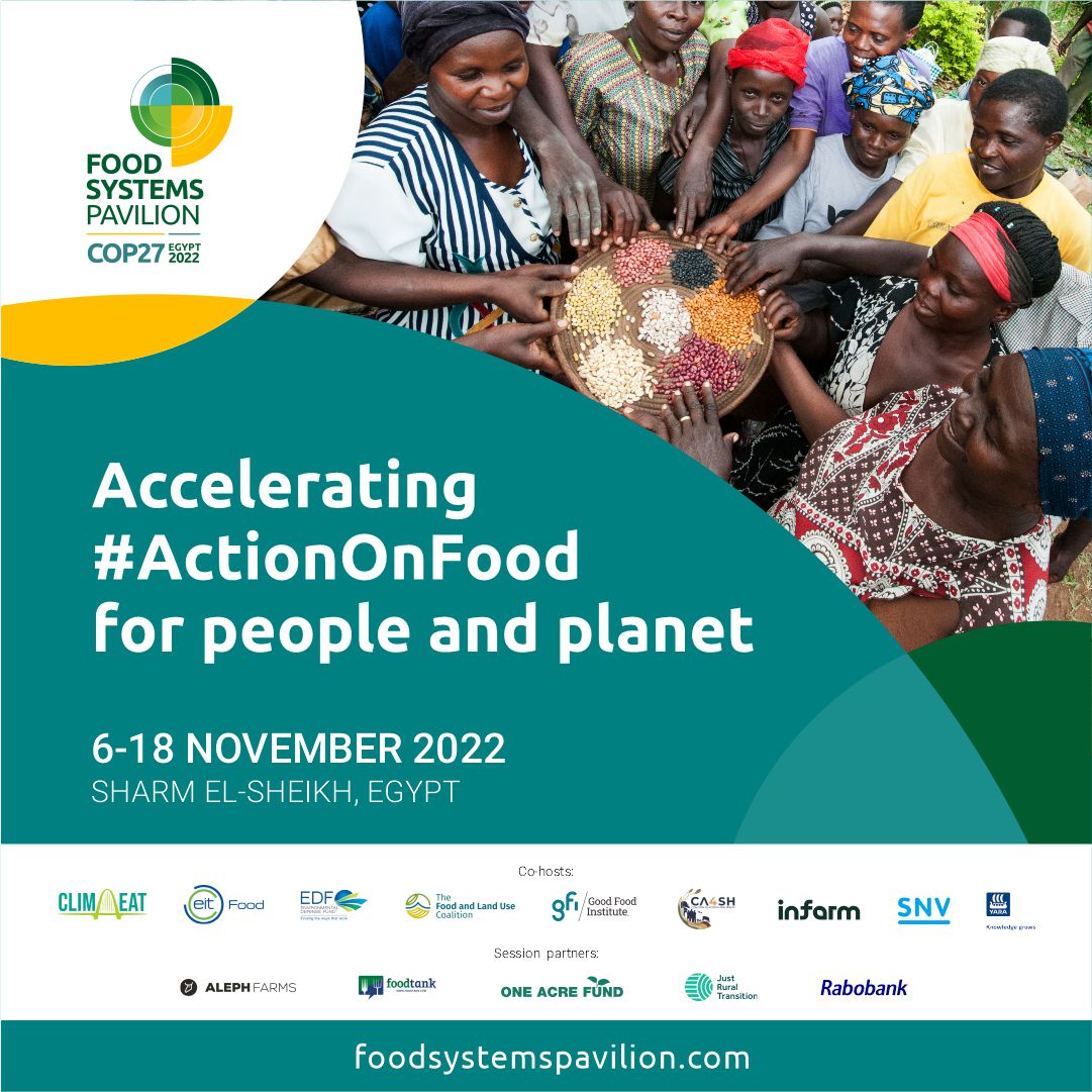 There is no pathway to a 1.5°C degree world without transforming the ways we produce, distribute, and consume food and use land.

The Food System Pavilion is working to accelerate #ActionOnFood for people and planet at COP27 🤝
Join us! foodsystemspavilion.com  
#NYCClimateWeek