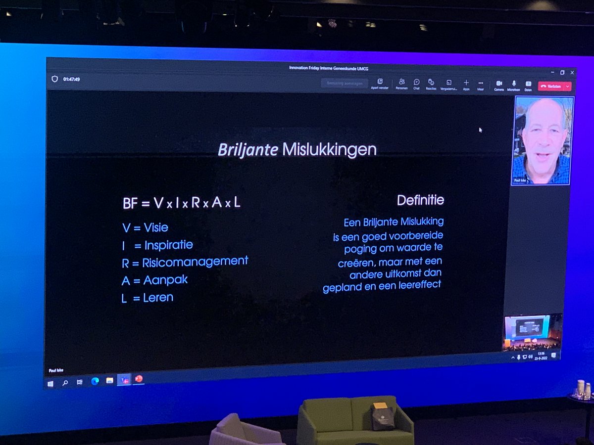 Eerste "Innovation Friday" met aios interne geneeskunde <a href="/umcg/">UMCG</a>. Briljante keynote lecture van <a href="/pauliske/">Paul Iske</a> over briljante mislukkingen.