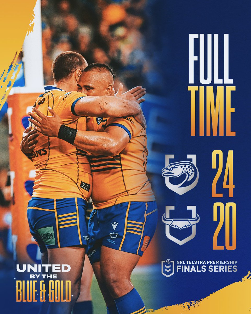 TheParraEels's tweet image. GRAND FINALISTS.

#PARRAdise #NRLFinals #NRLCowboysEels