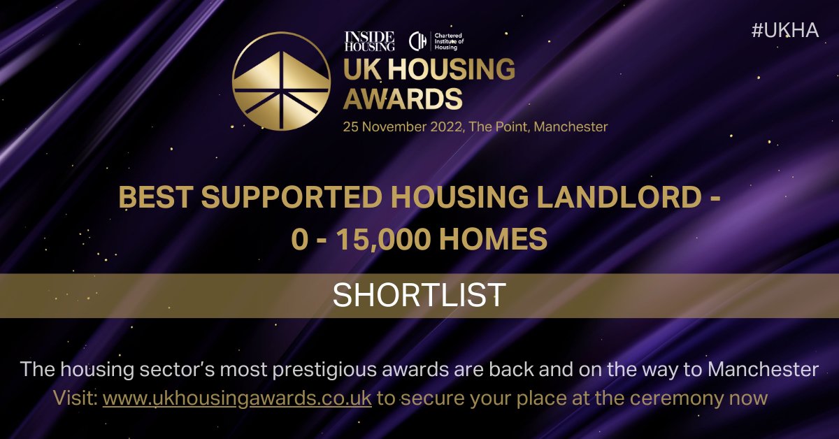 Congratulations to;

<a href="/LQHomesMatter/">L&Q</a>
@LangleyHseTrust
<a href="/lookaheadtweets/">Look Ahead</a>
Neath Port Talbot County Borough Council
<a href="/ProgressHG/">Progress Housing Grp</a>
<a href="/QuoVadisTrust/">Quo Vadis Trust</a>
<a href="/Calico_Group/">The Calico Group</a>
<a href="/transformhs/">Transform Housing & Support</a>

On being shortlisted! #UKHA

Make sure you join us at the ceremony this November: ow.ly/BbBC50KF9va