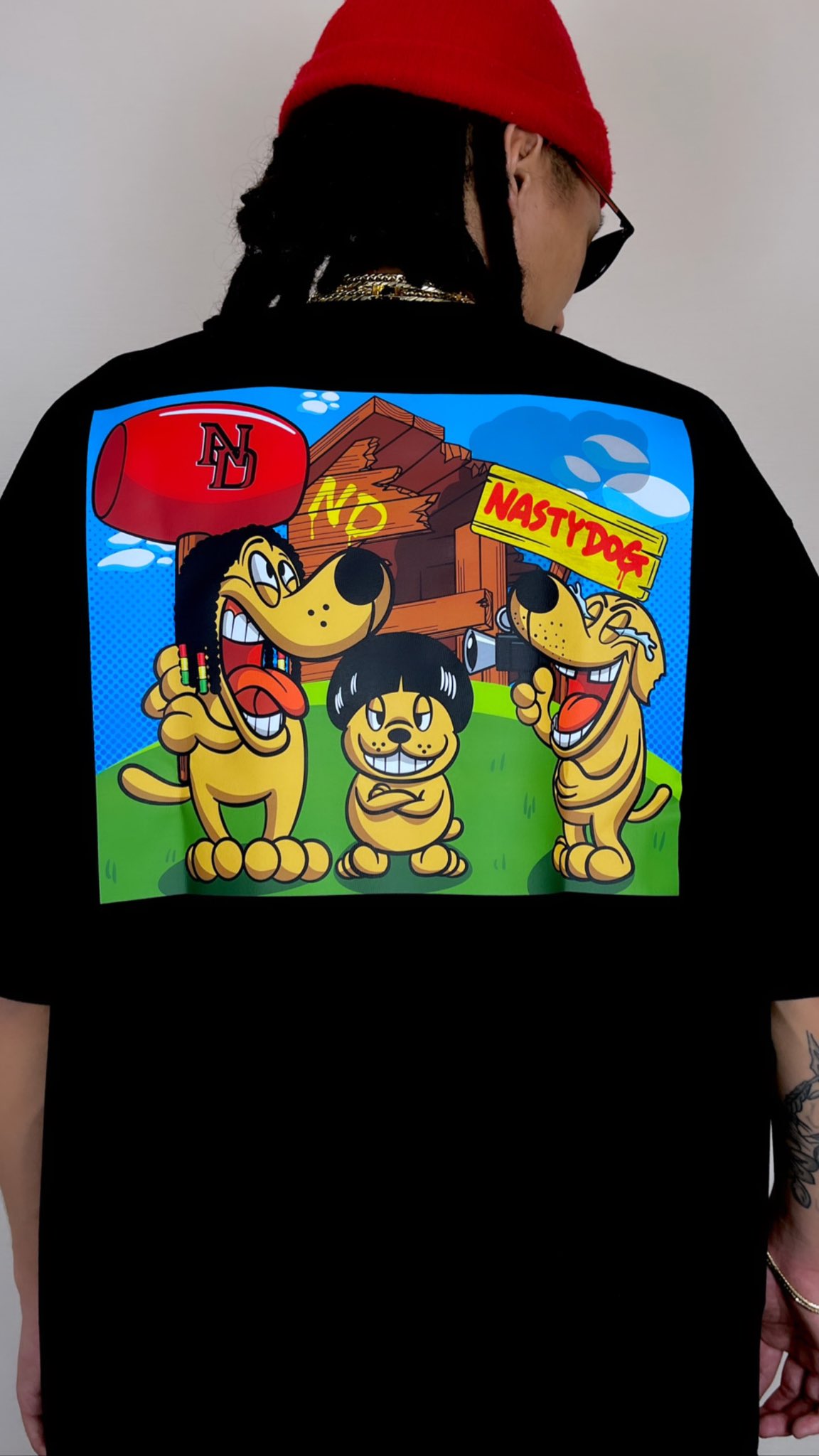即納】 NASTY DOG Sweat SetUp Black ナスティードッグ