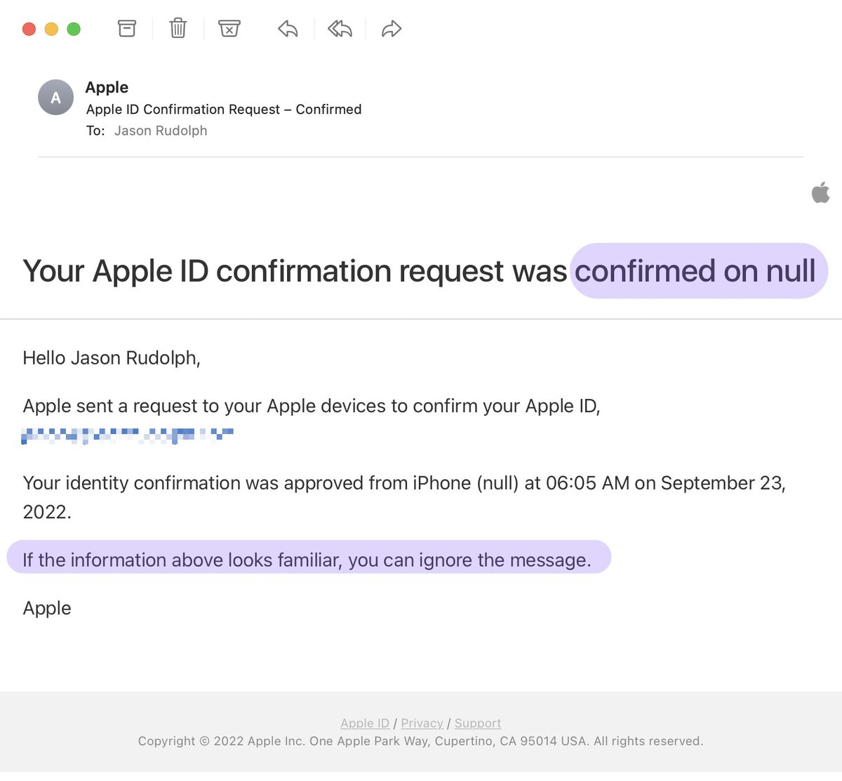 Apple wants to know: Does `null` look familiar to me? 

Yes. Yes, it does. `null` and I go way back. 😆