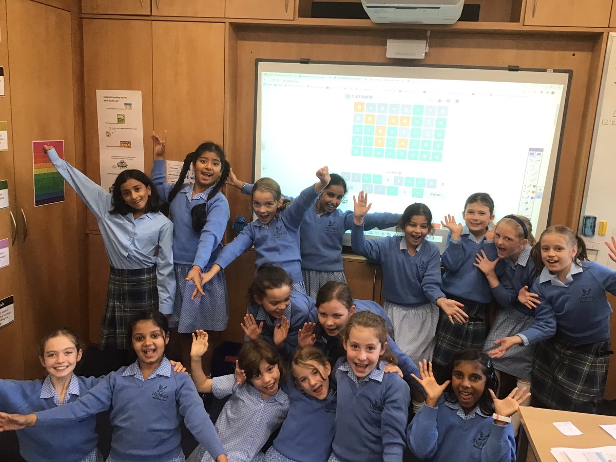 HighfieldYear4's tweet photo. We love number games in Year 4. Today we worked as a team and smashed this #numberle. Itâs like wordle but with a calculation instead of a word - great work solving this one girls! https://t.co/o2v4c7ySjK