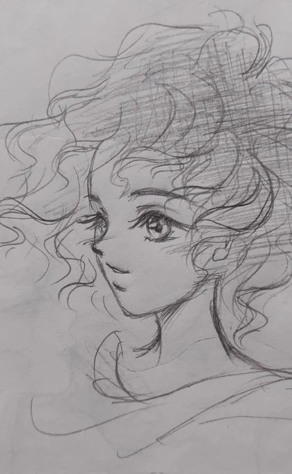 #このタグを見た人は自分が描いたモノクロ絵を貼れ #最近フォローした方は知らない過去絵を晒す また遊んじゃった😅明日早いから、はよ寝なきゃ💦