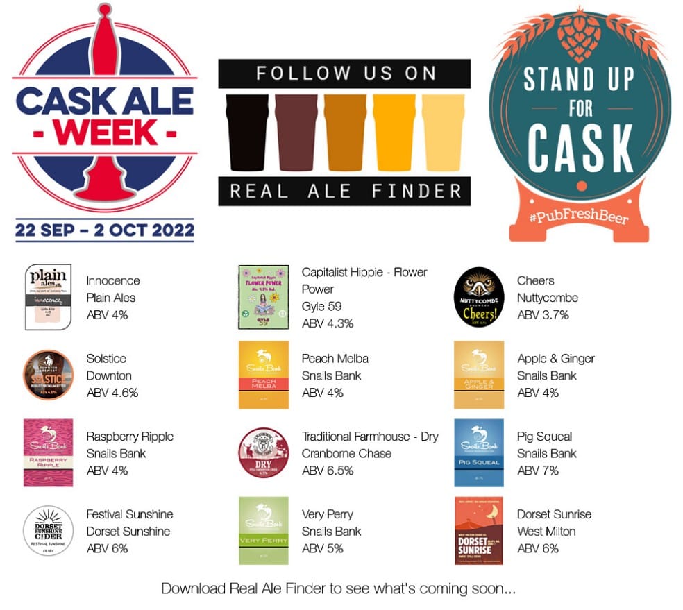 Did you know this week is #CaskAleWeek ? Well you do now so come on down and try some of ours (other cask ale pubs are available). We have traditional ciders too.