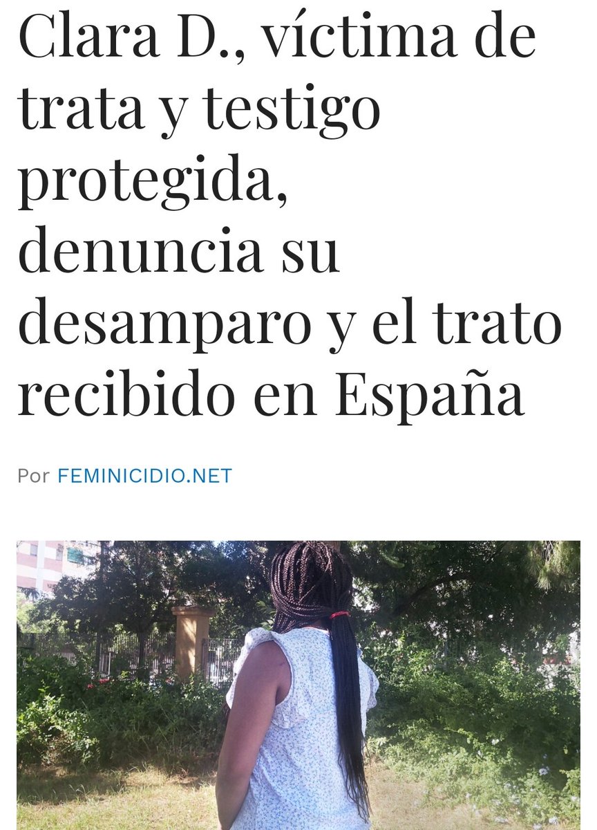 Ser prostituida x tu familia.
Ser presa de una red de trata internacional. 
Ser madre y saber q violan a tu pequeña en el burdel.
Escapar del infierno como testigo protegida.
Salvarte de ello y volver a caer.
Eso es la prostitución.

Clara D. me lo cuenta:
geoviolenciasexual.com/clara-d-victim…