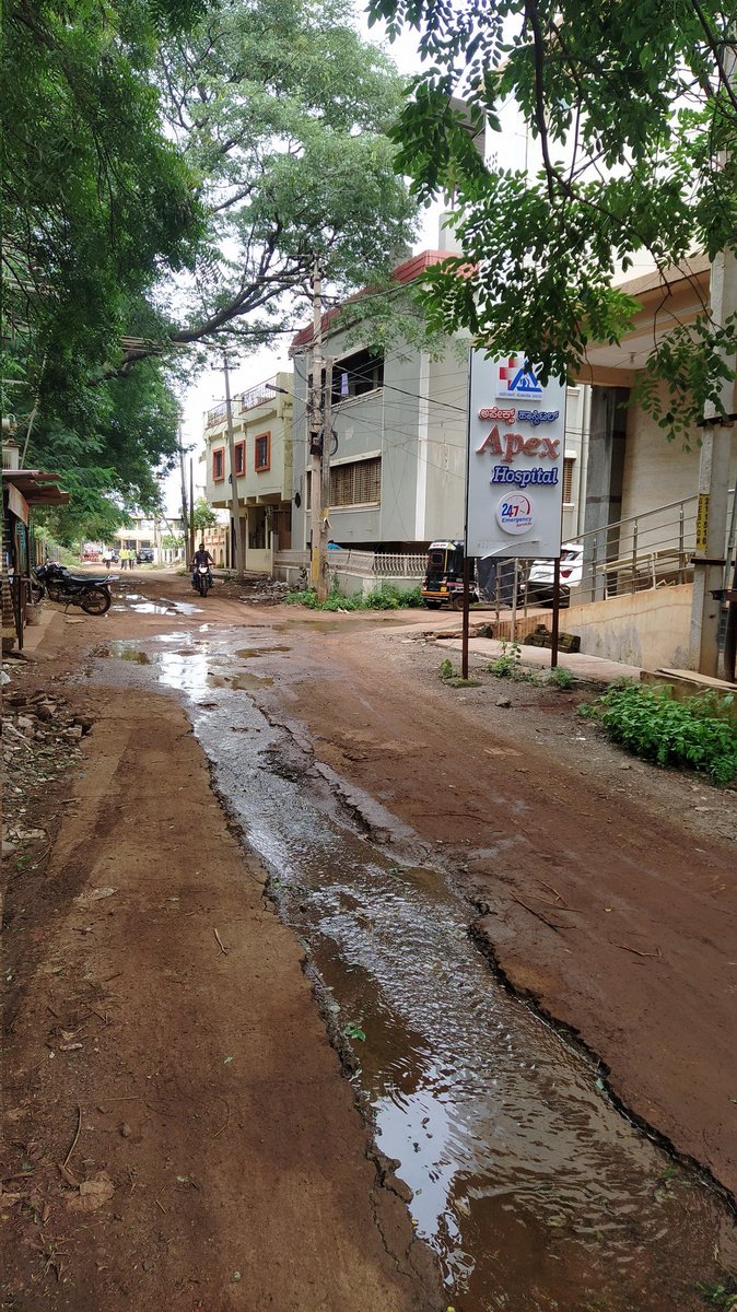 rahulsaigaonkar's tweet photo. @BSBommai @bhagwantkhuba @bidarupdates 

This is the sad condition of crown of Karnataka BIDAR. 

Actually rain has just worsened the already pathetic condition of roads in Bidar.. Need urgent intervention..!! https://t.co/W2HHf3jn3P