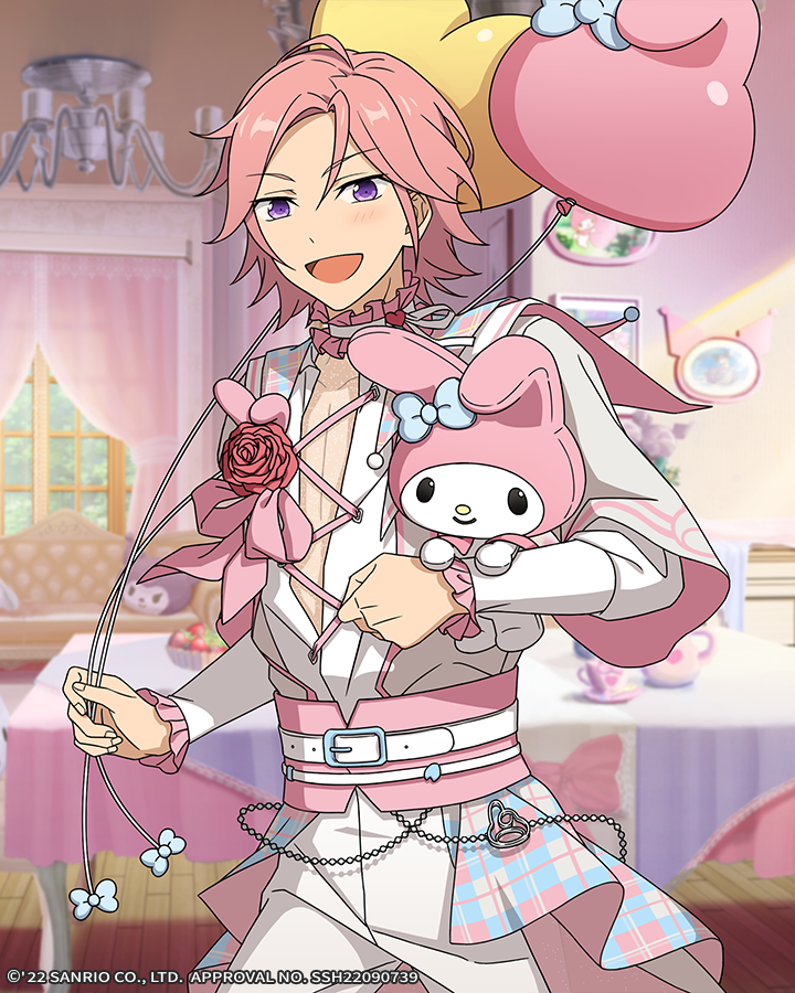 enstars2_tw's tweet photo. 聯動主題原創卡面公開！

夢中的蝴蝶穿梭在這充滿歡笑的茶話會裡，
神秘的精靈讓糖果與音樂交織幸福的旋律。

甜蜜奇境，綺夢甄心
 偶像夢幻祭2 x 三麗鷗家族聯動主題招募卡面公開！

10月2日，「招募！Cherished Cutie」敬請期待♪
更多聯動活動消息，還請關注後續發布
#偶像夢幻祭2  #三麗鷗 https://t.co/RQeLsmfuww