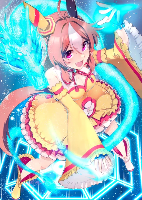 プリステ25Rお疲れ様でした!当日まで秘密にしてたポストカード5枚目はコパノリッキーでしたリッキー☆ラッキー☆みんなでハッピー☆ #ウマ娘 