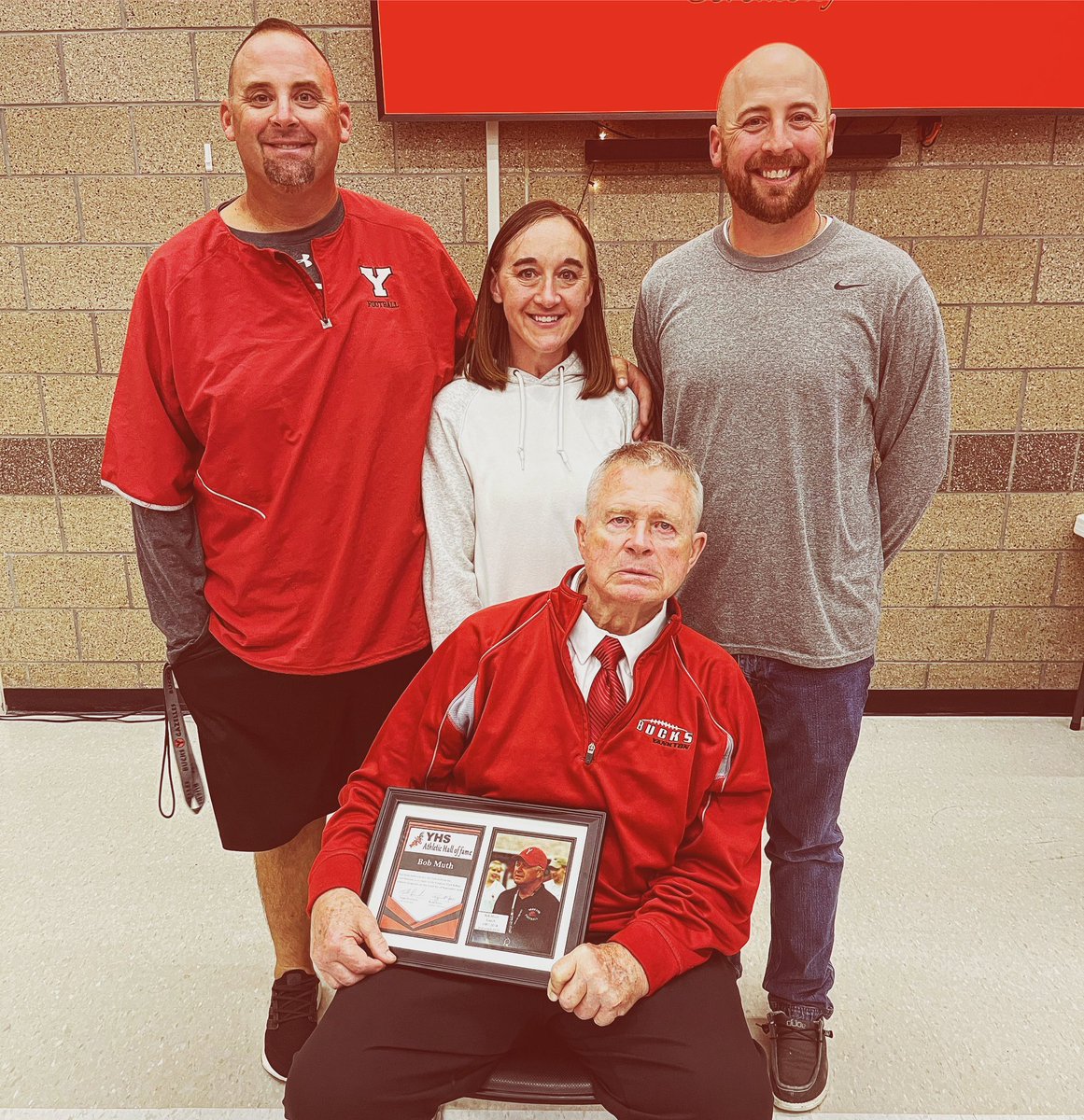 Not every day your dad gets inducted to the Hall of Fame. Pretty cool honor for the OG Coach Muth.