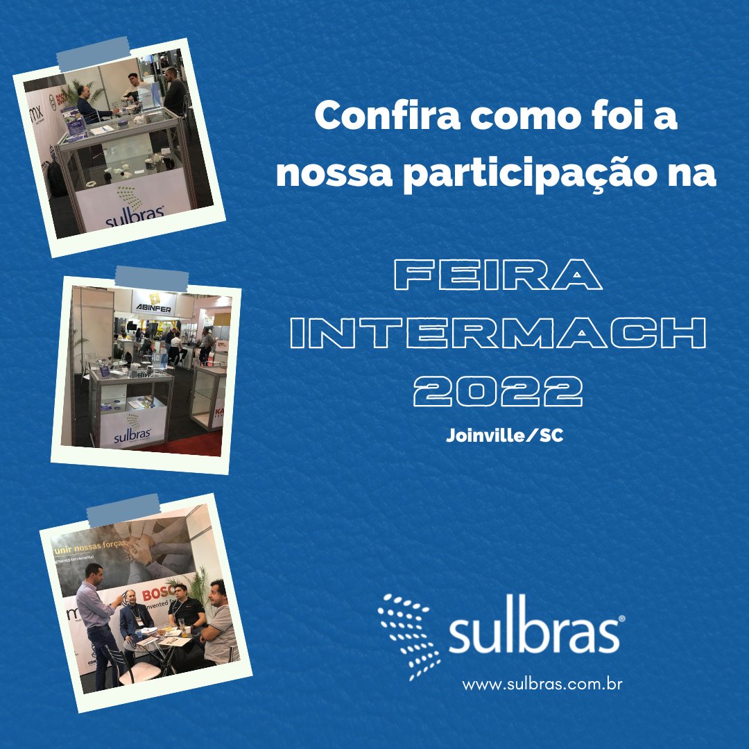 Sulbras's tweet photo. De 13 a 16/09/22 participamos, juntamente ao stand coletivo da Abinfer, na Feira Intermach.
Agradecemos à visita de todos que estiveram presentes e contribuiram para o sucesso desse evento.
Acompanhe nossas mídias sociais e fique por dentro de todas novidades da #sulbras https://t.co/9kcsNuLCdJ