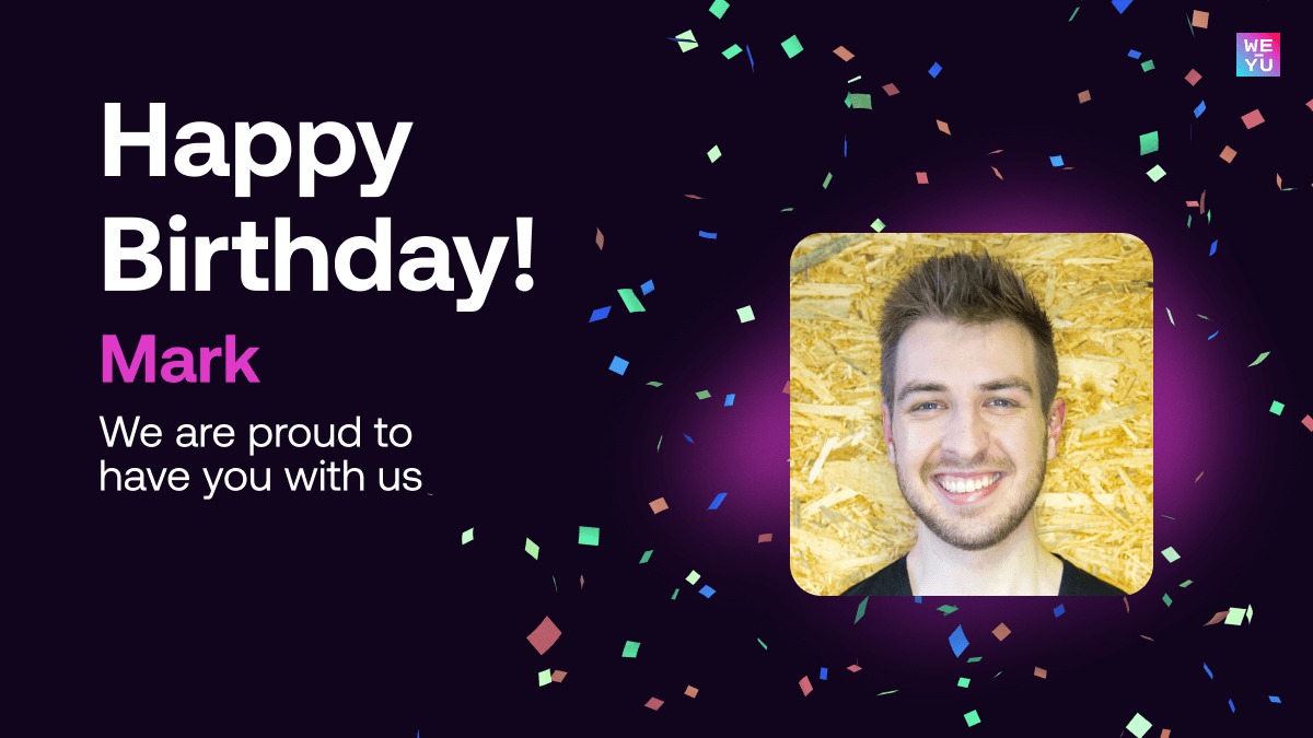 weyuofficial's tweet photo. Happy Birthday Mark - our master #developer! 🎉🎉

Mark spends day and night building on top of #blockchains, coding #smartcontracts, and creating user-friendly applications for the WEYU community - he hasn't even stopped for his birthday! 💪 https://t.co/NYwainEts3