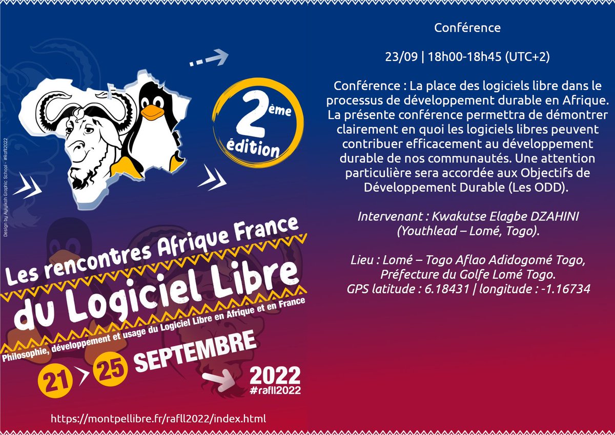 Rencontres Afrique France du Logiciel Libre montpellibre.fr/rafll2022/inde… montpellibre.fr/rafll2022/docs…
visio.arles-linux.org/b/pas-eou-ahs-…
<a href="/DzahiniE/">DZAHINI Kwakutse Elagbe</a> #ODD #logiciellibre <a href="/rafll/">Becky</a>
