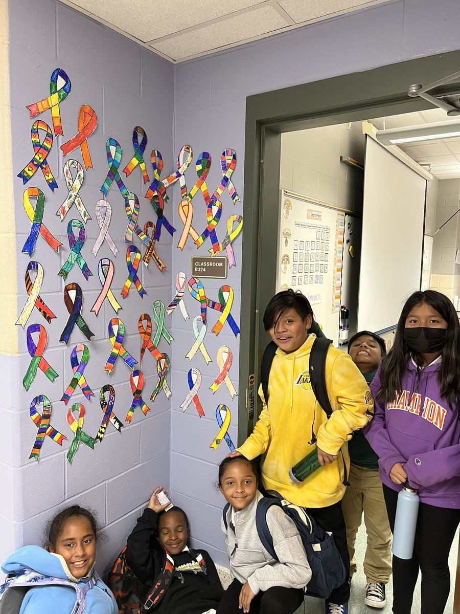 MissCallano's tweet photo. Yesterday our class talked about how crucial it is to love ourselves and how important and special each one of us is! The students decorated the ribbons as a reminder of how unique, special, &amp; loved we all are. #selflove #selfesteem #lbps #gre @LBpublicschools https://t.co/Ev23sA1xjO