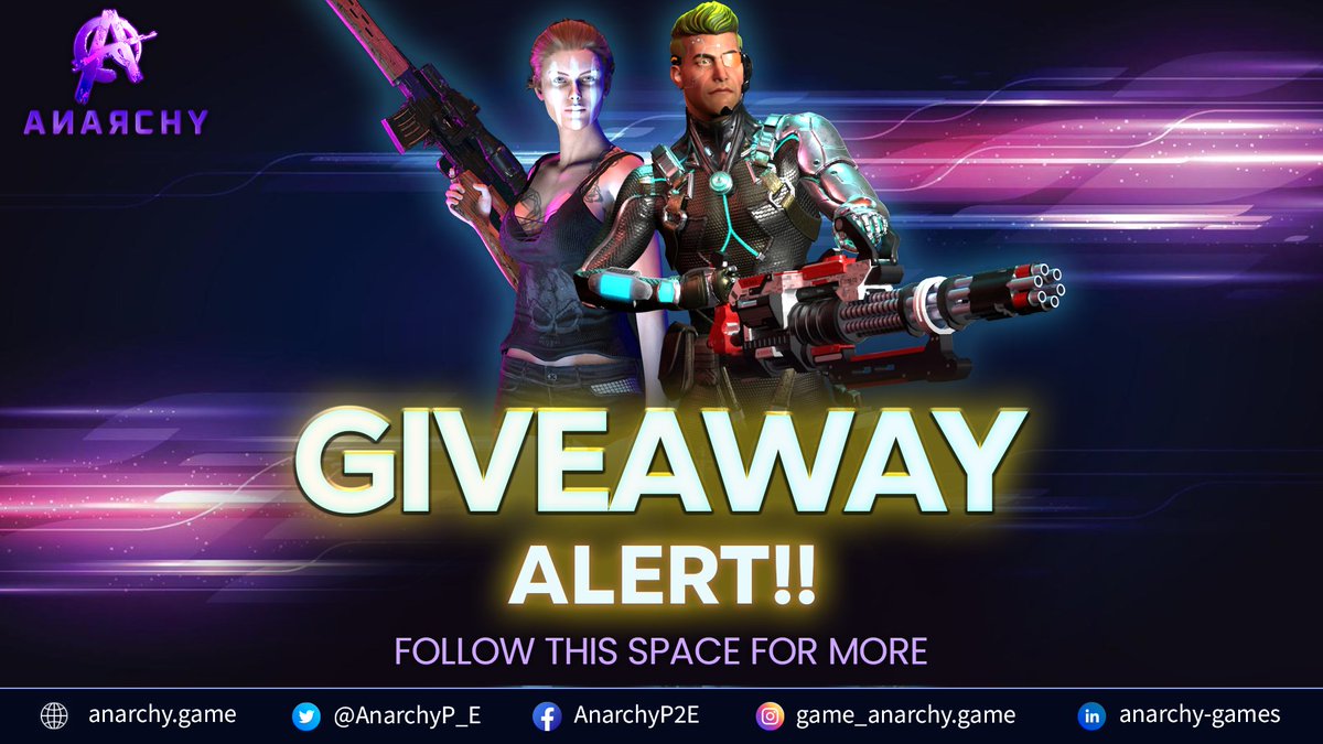 #GiveawayAlert !! 

We are here with our first-ever #Giveaway! 

Prize Details : Exclusive #OG #Whitelist Spots &amp; a chance to share the $100 #USDT prize pool. 

Keep an 👀 on our next 2 posts for more details !
#Crypto #Web3Gaming #NFTGiveaways #NFTGamingCryptos #Tether #BTC