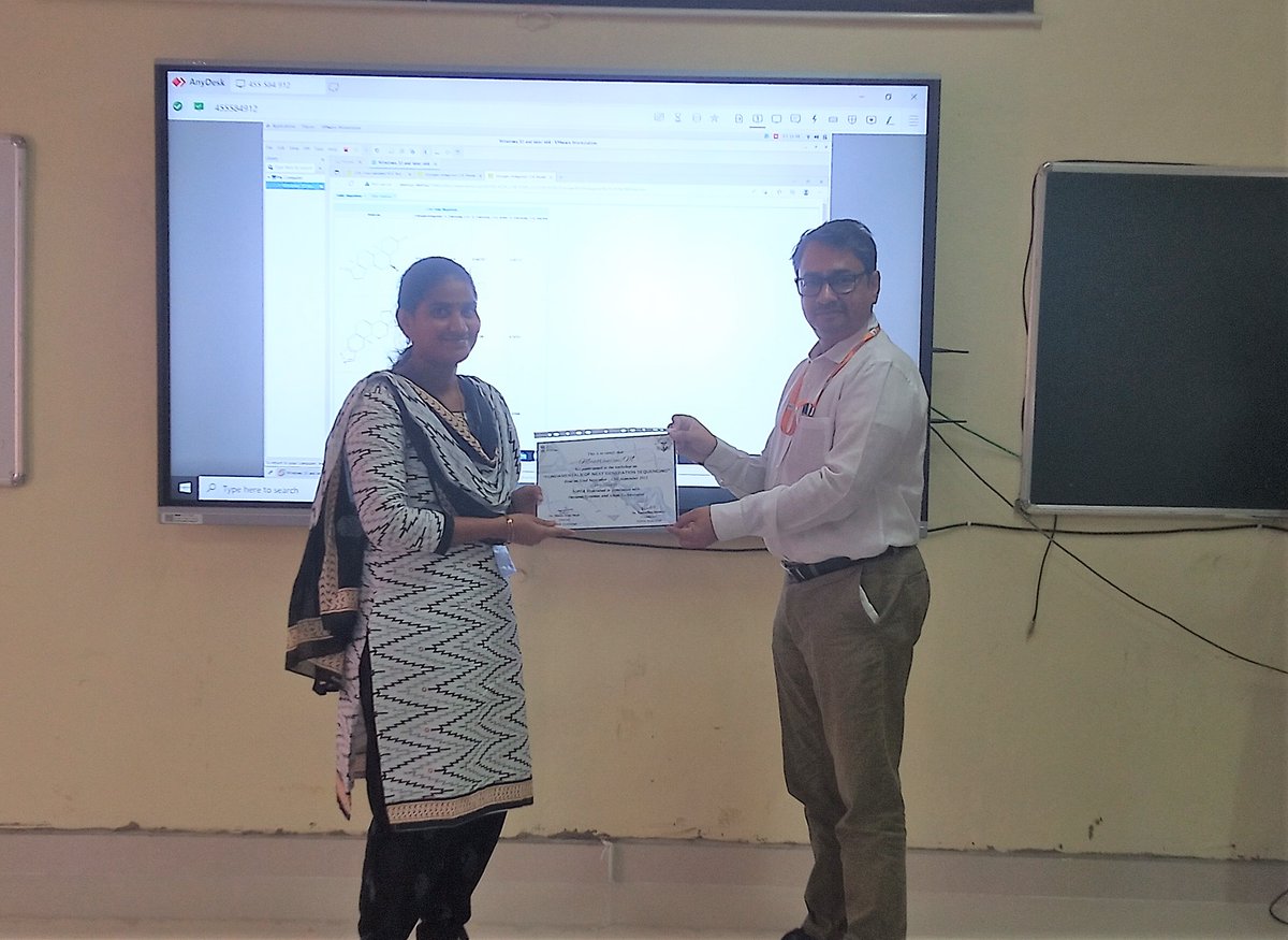 NIPERHyd's tweet photo. Glimpses of Valedictory Ceremony Two-Day #Workshop on Fundamentals of #Nextgeneration sequencing #NGS organized by Dept. of #Pharmacoinformatics @NIPERHyd & @iALTEM (P) Ltd.
@Pharmadept @mansukhmandviya @OfficeOf_MM @bhagwantkhuba @rajneeshtingal #Sequencing #NextGenSequencing https://t.co/3hCInKTzCj
