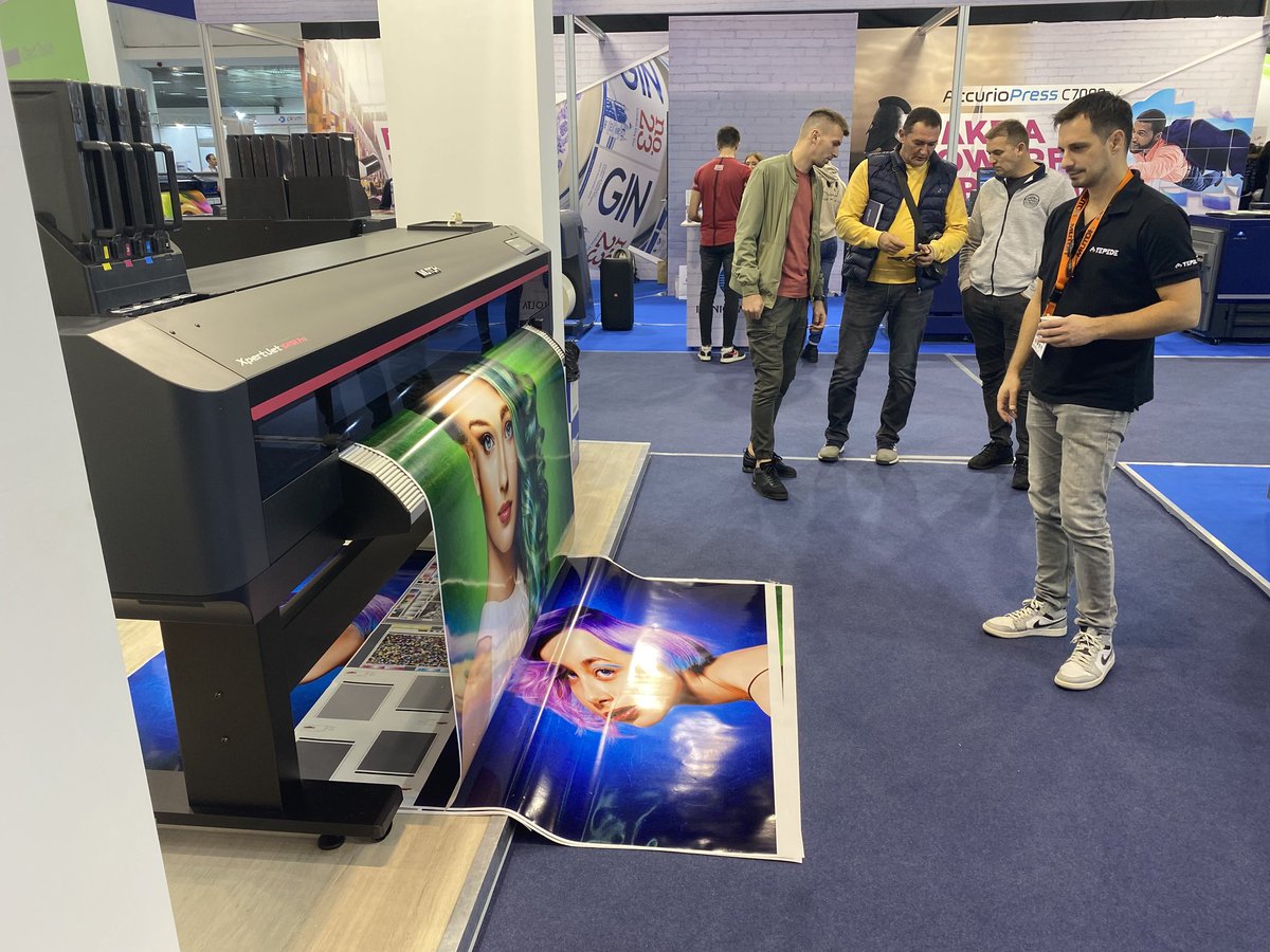 TepedeGroup's tweet photo. As a partner of @MutohEurope Adriatic we are on Grafima 2022 in #Belgrade #Serbia 
Come to visit us!
#mutoh #grafima #digitalprinting #largeformatprint https://t.co/Cpip2z9XBh