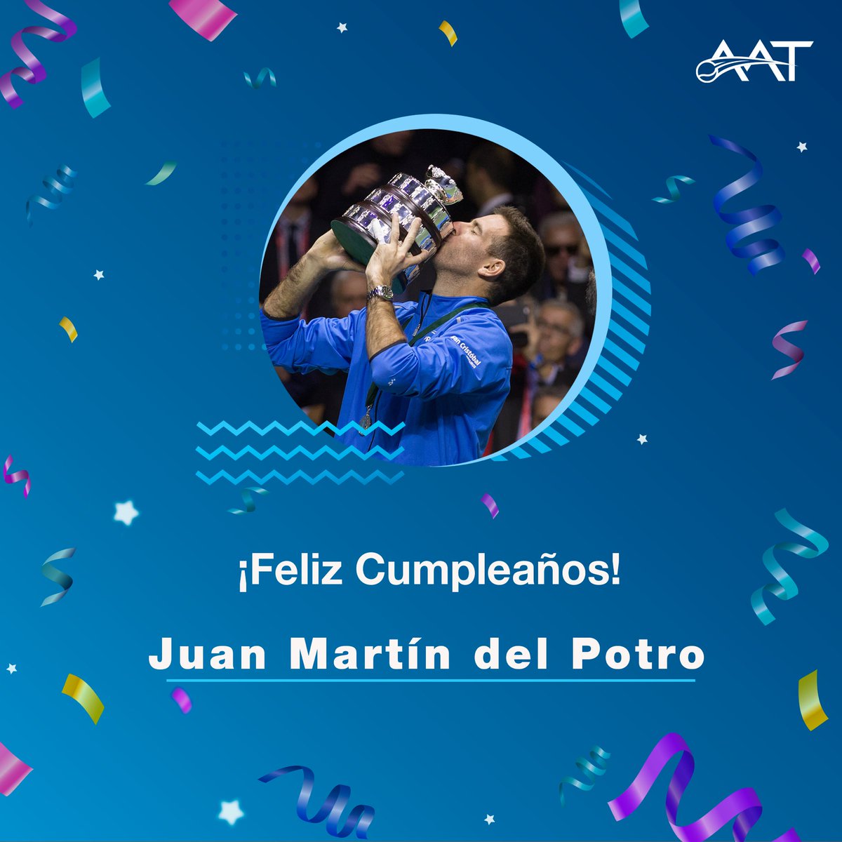 AATenis's tweet photo. 🥳¡Que tengas un gran día, @delpotrojuan! 🎊 https://t.co/vHZYA4DBWJ