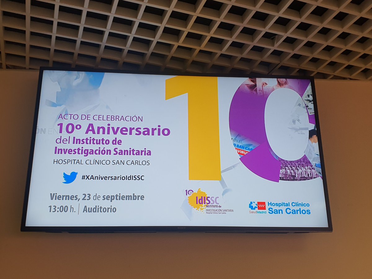 Celia Oreja-Guevara (@c_orejaguevara) on Twitter photo Enhorabuena al Idissc en su décimo aniversario!!!
#XAniversarioIdissc <a href="/iClinicoMadrid/">Innovación Clínico</a> <a href="/SusanasGil/">Susana Sánchez-Gil</a> <a href="/juliomayol/">Julio Mayol</a> Enhorabuena al Idissc en su décimo aniversario!!!
#XAniversarioIdissc <a href="/iClinicoMadrid/">Innovación Clínico</a> <a href="/SusanasGil/">Susana Sánchez-Gil</a> <a href="/juliomayol/">Julio Mayol</a>
