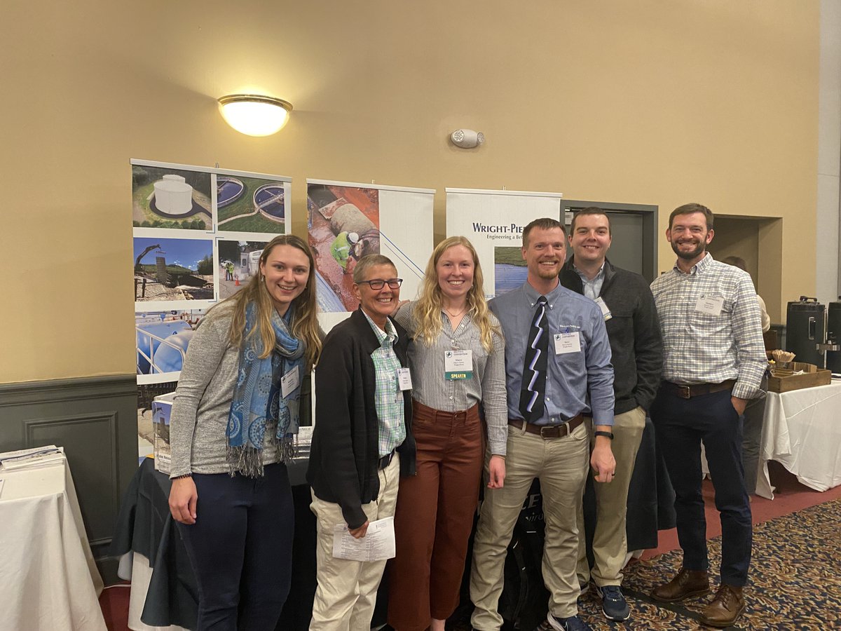 Wright_Pierce's tweet photo. Wright-Pierce team members are up bright and early for the last day of the MeWEA Annual Fall Convention. Day three includes technical sessions, networking, and presentations.

In attendance? Considering dropping by Wright-Pierce’s booth to say hello! #MeWEA https://t.co/F6XGbEcaXU