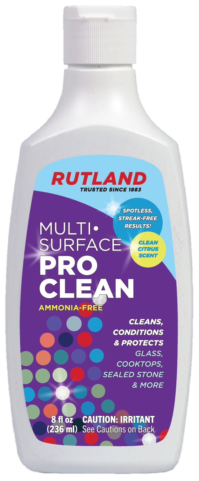  Rutland Products Fireplace Glass and Hearth Cleaner, White, 32  Fl Oz : Health & Household