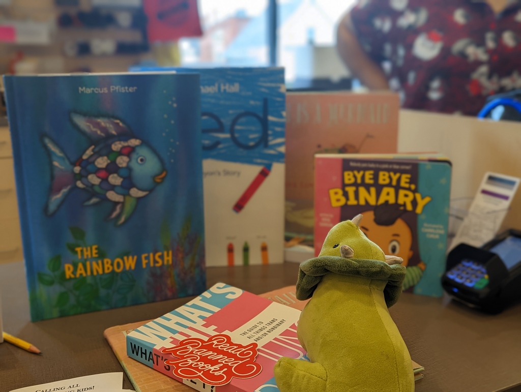 ambernicole404's tweet photo. This is what Billy and Amber Nicole chose at @gibsonsbookstorenh.
#byebyebinary #therainbowfish #redacryaonsstory #genderqueer #julianisamermaid #whatsthet #nonbinary #genderfluid #triceratops #identity #stuffy #jellycatnation #loveyourself #iloveyou #bookban #bannedbooskweek https://t.co/DUGcykQr9r